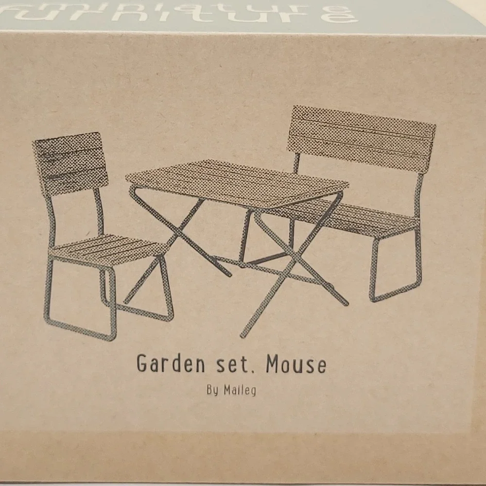 NEW Maileg Miniature Furniture Garden Set for Mouse 11-2007-00